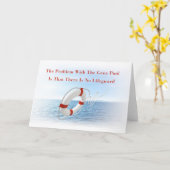 おもしろいな遺伝子給源のライフガードの挨拶状 カード (黄色い花)