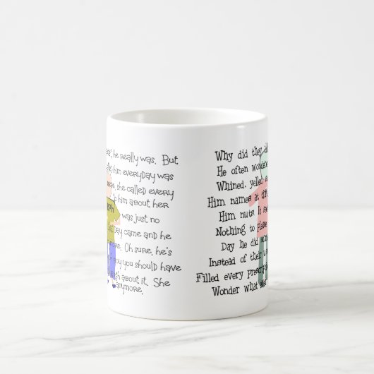 おもしろいな重点を置かれた薬剤師のストーリーアート コーヒーマグカップ (中央)