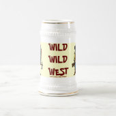 おもしろいな野生の西のビールのジョッキ ビールジョッキ (中央)