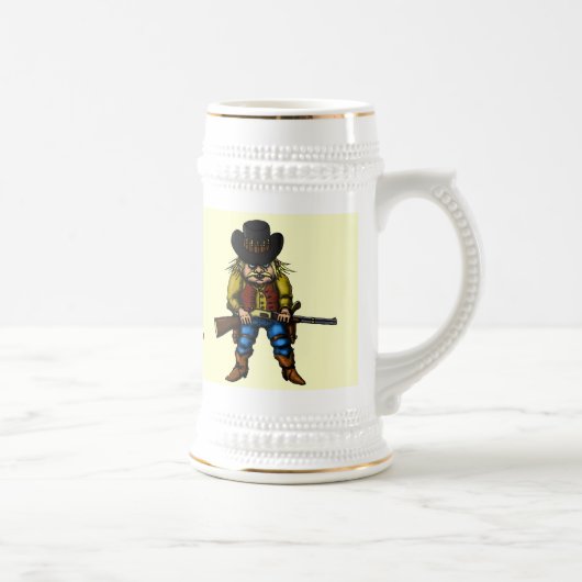 おもしろいな野生の西のビールのジョッキ ビールジョッキ (右)