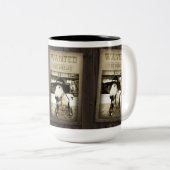 おもしろいな野生の西のブルテリアのコーヒー・マグ ツートーンマグカップ (正面右)