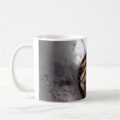 おもしろいな銀製の喫煙者の灰皿の吸いがら コーヒーマグカップ (左)