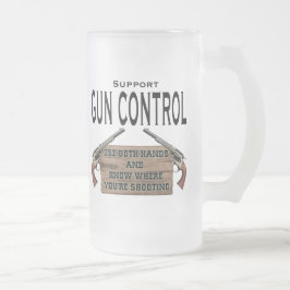 おもしろいな銃のContolのビールのジョッキ フロストグラスビールジョッキ