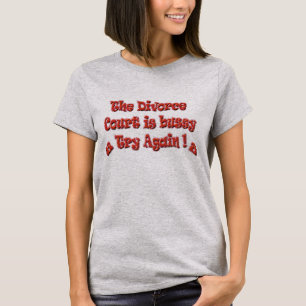おもしろいな離婚の文字 Tシャツ