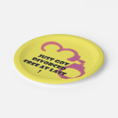 おもしろいな離婚は最後で放します ペーパープレート (アングル)