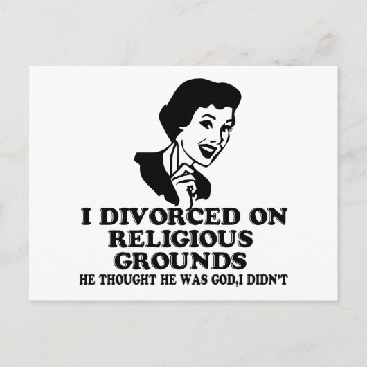 おもしろいな離婚 ポストカード (正面)