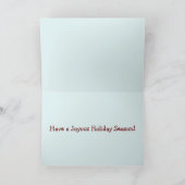 おもしろいな雪だるまのクリスマスの挨拶状 シーズンカード (内部)