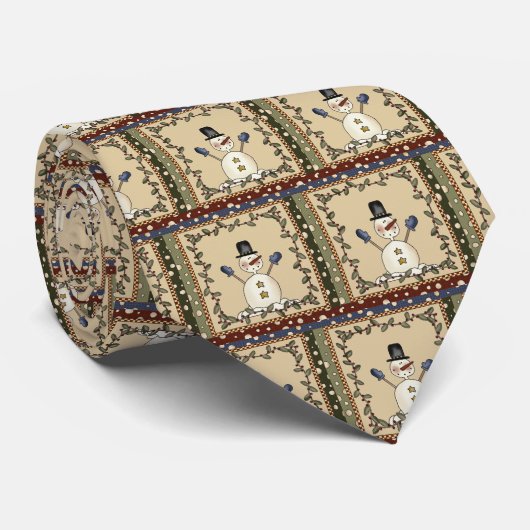 おもしろいな雪だるまのタイ ネクタイ (ロール)