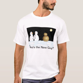 おもしろいな雪だるまのTシャツ Tシャツ