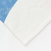 おもしろいな雪だるま-私達は薄片状すべてちょうど少しです フリースブランケット (角)