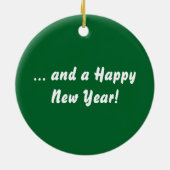 おもしろいな雪で覆われた消火栓 セラミックオーナメント (裏面)