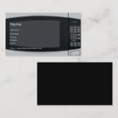 おもしろいな電子レンジの名刺 名刺 (正面/裏面)
