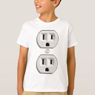 おもしろいな電気出口の衣裳 Tシャツ