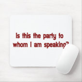 おもしろいな電話交換手のマウスパッド マウスパッド (マウス)