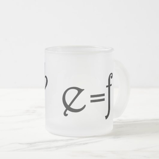 おもしろいな音楽冗談 フロストグラスマグカップ (正面右)