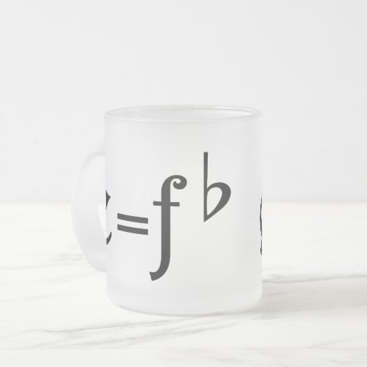 おもしろいな音楽冗談 フロストグラスマグカップ (正面左)