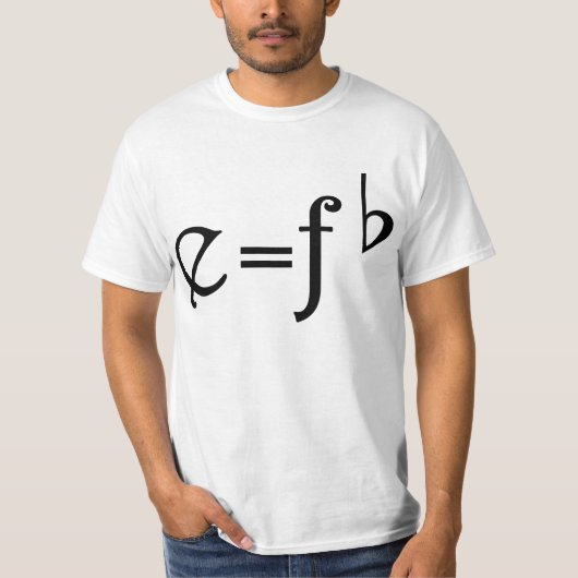 おもしろいな音楽冗談 Tシャツ (正面)