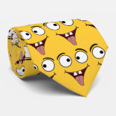 おもしろいな顔のタイ ネクタイ (ロール)