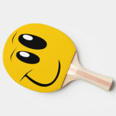 おもしろいな顔の卓球のかい 卓球ラケット (横)