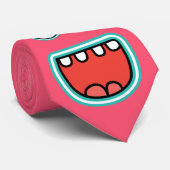 おもしろいな顔のGoogly目モンスターのにやにや笑い ネクタイ (ロール)