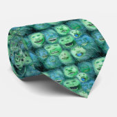 おもしろいな顔。 おもしろいの漫画モンスター。 緑 ネクタイ (ロール)