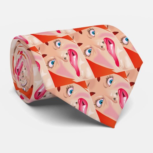 おもしろいな顔 ネクタイ (ロール)
