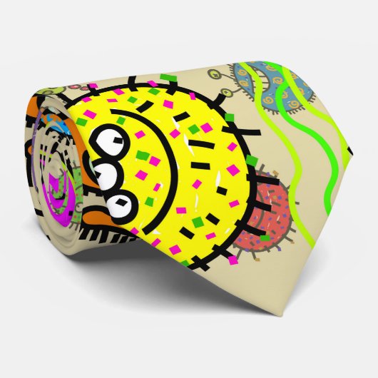 おもしろいな顕微鏡の実験室の有機体 ネクタイ (ロール)