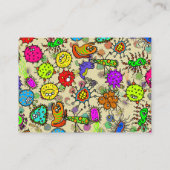 おもしろいな顕微鏡の実験室の有機体 名刺 (裏面)