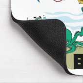 おもしろいな飛び込みの相棒のスキューバ飛び込みの相棒 マウスパッド (コーナー)