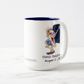 おもしろいな食のマグ- 15のoz ツートーンマグカップ (正面右)