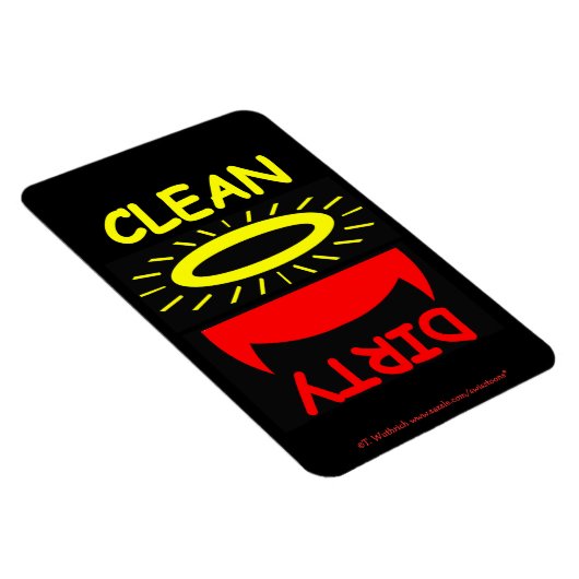 おもしろいな食洗機の磁石の悪魔の天使 マグネット (右側)