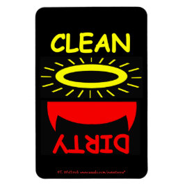 おもしろいな食洗機の磁石の悪魔の天使 マグネット