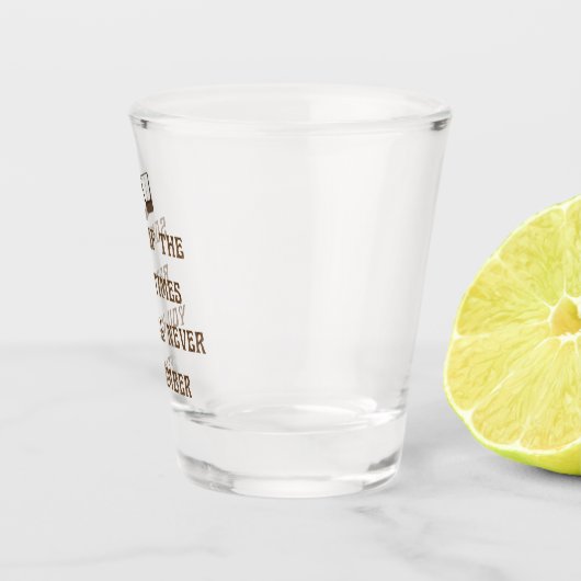 おもしろいな飲み物の引用文 ショットグラス (右)