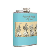 おもしろいな飲むアルコール引用文のレトロの女性のファッション フラスク (右)