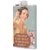 おもしろいな飲む引用文 フラスク (左)