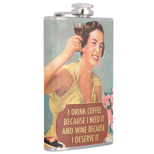 おもしろいな飲む引用文 フラスク (右)