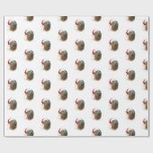 おもしろいな馬のクリスマス ラッピングペーパー (フラット)