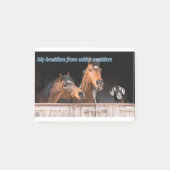 おもしろいな馬のミームのおもしろいな馬はことわざを描きます ポストイット (正面)