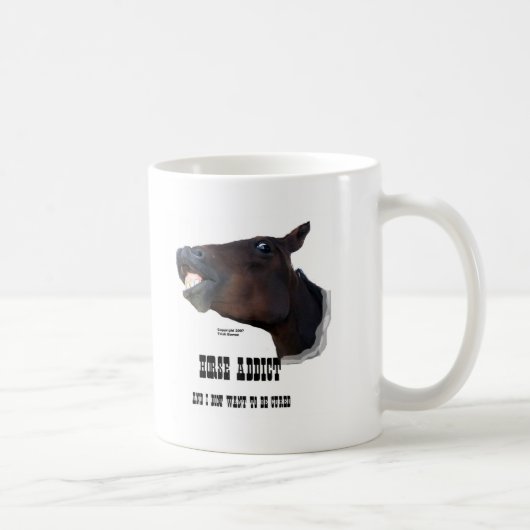 おもしろいな馬の常習者 コーヒーマグカップ (右)