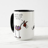 おもしろいな馬の漫画 マグカップ (正面左)