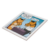 おもしろいな馬はスープのアブについて不平を言います タイル (側面)