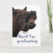 おもしろいな馬を卒業させる群れYer カード (正面)