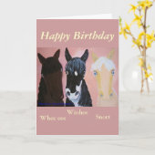 おもしろいな馬カードはカスタマイズ カード (黄色い花)