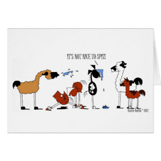 おもしろいな馬及びラマの漫画