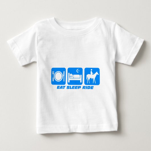 おもしろいな馬 ベビーTシャツ (正面)