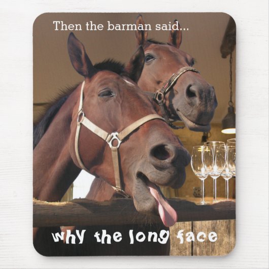 おもしろいな馬 マウスパッド (正面)