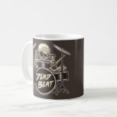 おもしろいな骨組ドラマー(パーソナライズな) コーヒーマグカップ (正面左)