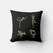 おもしろいな骨組ヨガのトレーニングはハロウィンを提起します クッション (正面)