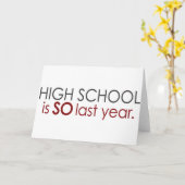 おもしろいな高等学校の卒業生 カード (黄色い花)