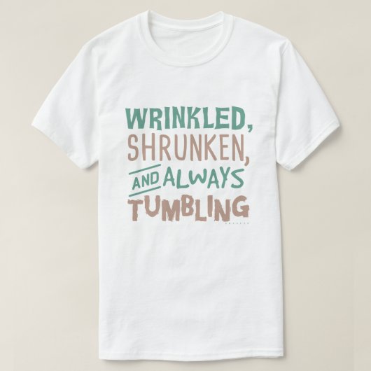 おもしろいな高齢者達の高齢者の洗濯の冗談 Tシャツ (デザイン正面)